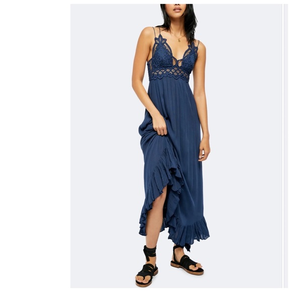 Free People Dresses & Skirts - NWT Free People Adella Maxi Slip Dress